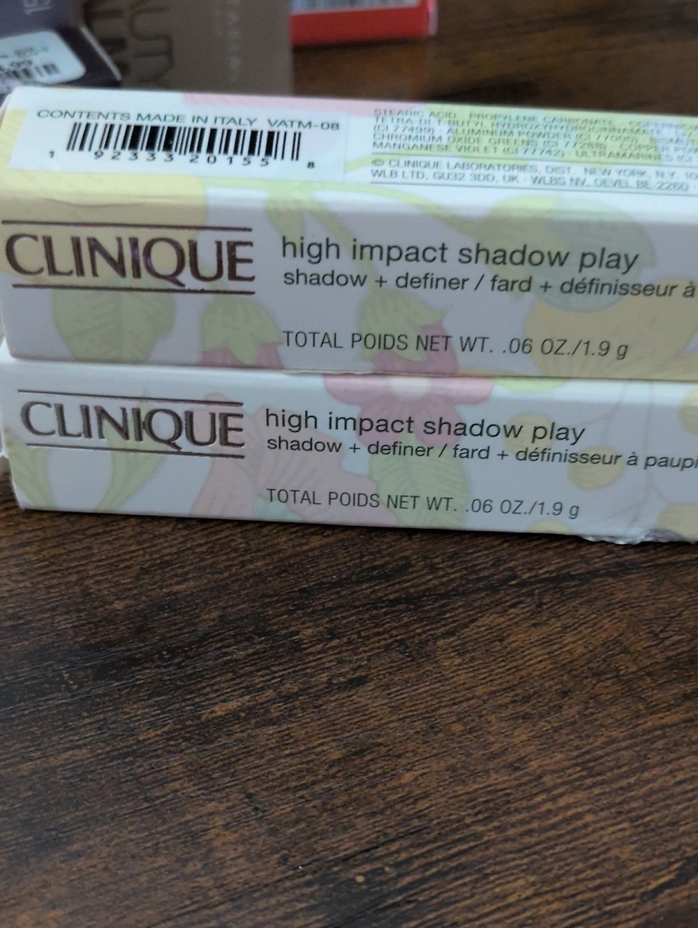 Clinique High Impact Shadow Play Eye Shadow  Definer - Soft 07 & 08 Colors